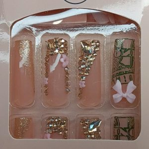 Pro Nails Exclusive: Money Moves Bling Press-On Set